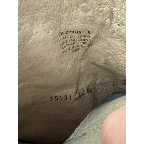 Freebird Cyrus Womens Boots 8 Leather Denim Roses Embroidery Distressed Laces - Picture 4 of 9